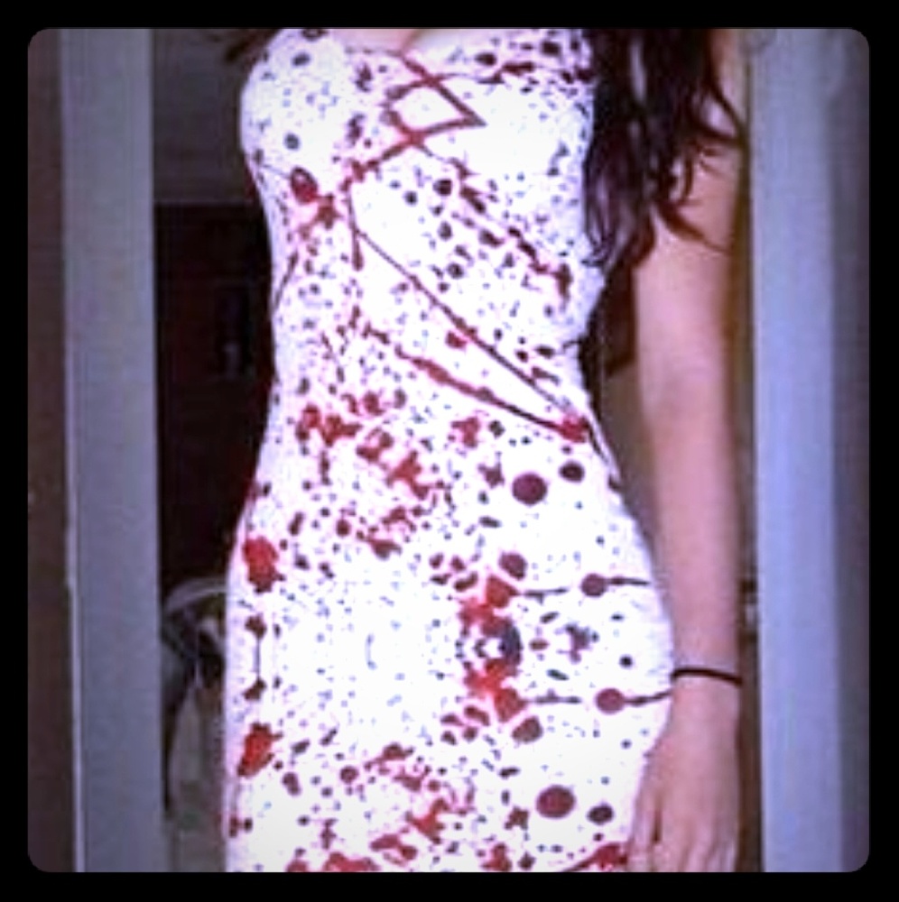 ☠💖Blood/zombie Babe dress